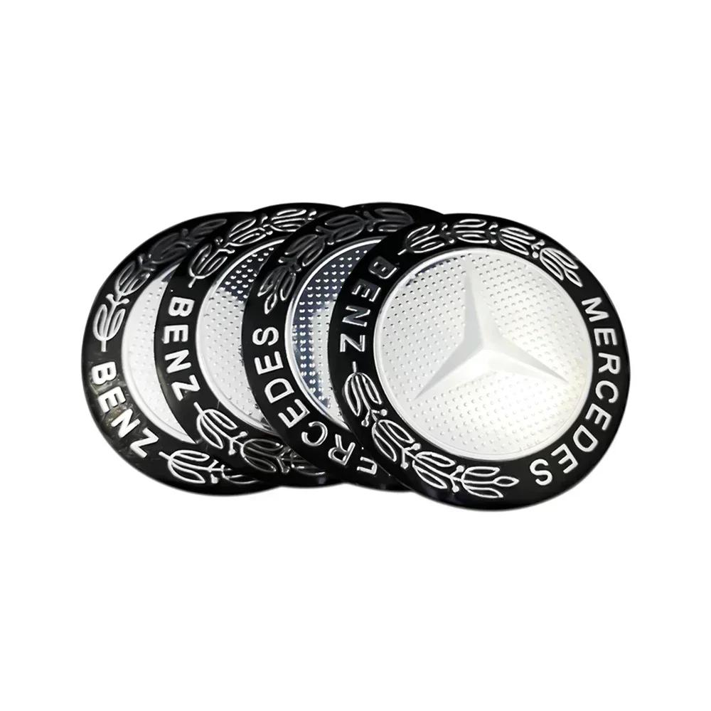 CSA1 75mm for Mercedes Benz Car Wheel Hub Rim Center Sticker W203 W204 W205 W209 W210 W211 W212 W176 W166 W163 W221 Auto Decoration