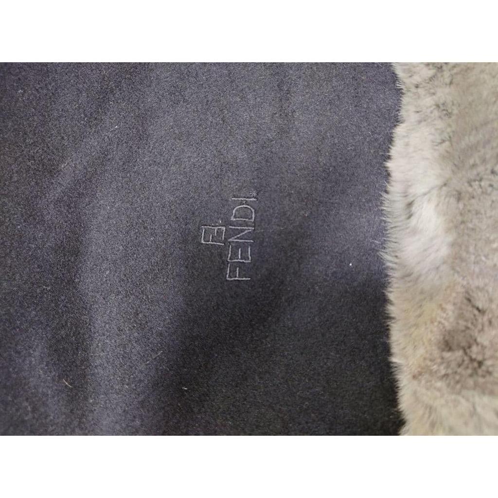 Б/У Отличное Состояние [FENDI] Мягкая Шаль 100% Кашемир x Мех Шиншиллы