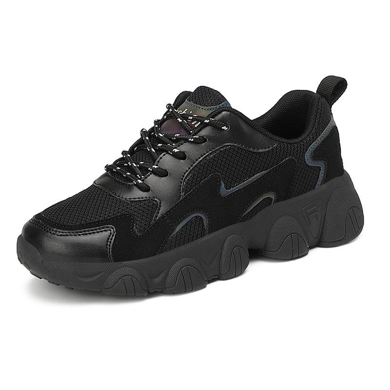 Брендовые сетчатые дышащие кроссовки для папы, женские, новинка 2024 года, повседневные, удобные, с мягкой подошвой, на танкетке, спортивные кроссовки для бега