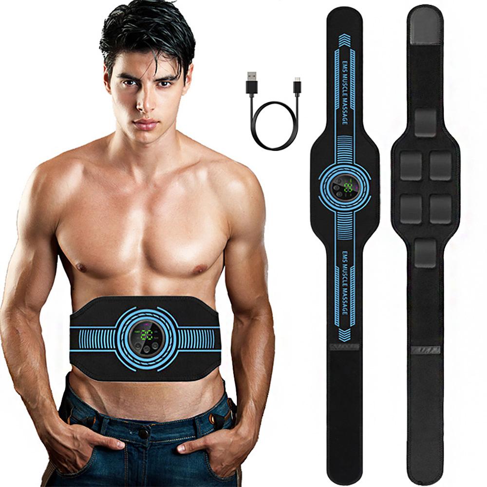 Электрический тренажер для брюшного пресса EMS, стимулятор мышц, тонер, пояс для похудения, устройство для похудения, коррекция фигуры, сжигание жира, фитнес