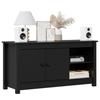 VidaXL TV Stand Black 103x36.5x52 Cm Solid Pine Wood 814593