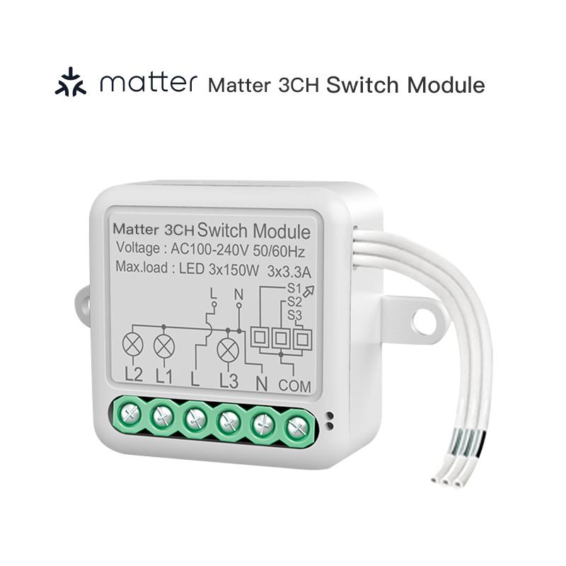 Matter WIFI Smart Switch Module Relay Breaker HomeKit Wireless Control Breaker работает с Siri Alexa Google Home Smart Home Life