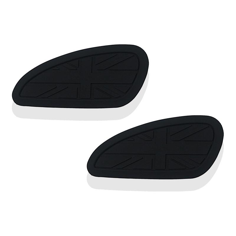 For T100 T120 Scrambler Thruxton Universal Retro Tank Pad Gas Fuel Side Tank Stickers Knee Grips Protector Decal