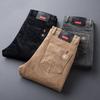 Men's Corduroy Casual Stretch Pants - Autumn/Winter, Loose, Straight-Fit, Versatile Trousers