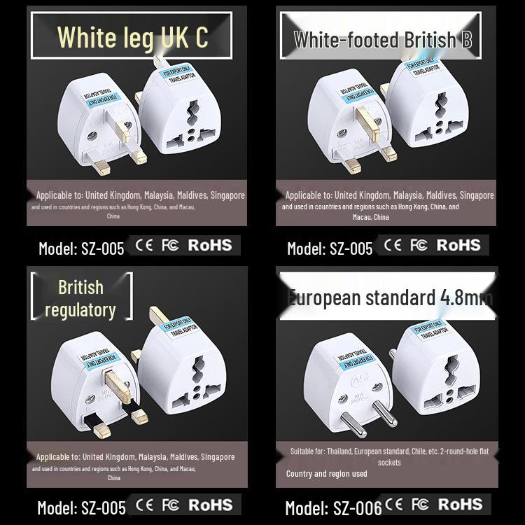 Global Travel Adapter: Multi-Country Plug Converter for Europe, UK, USA, Germany, Australia