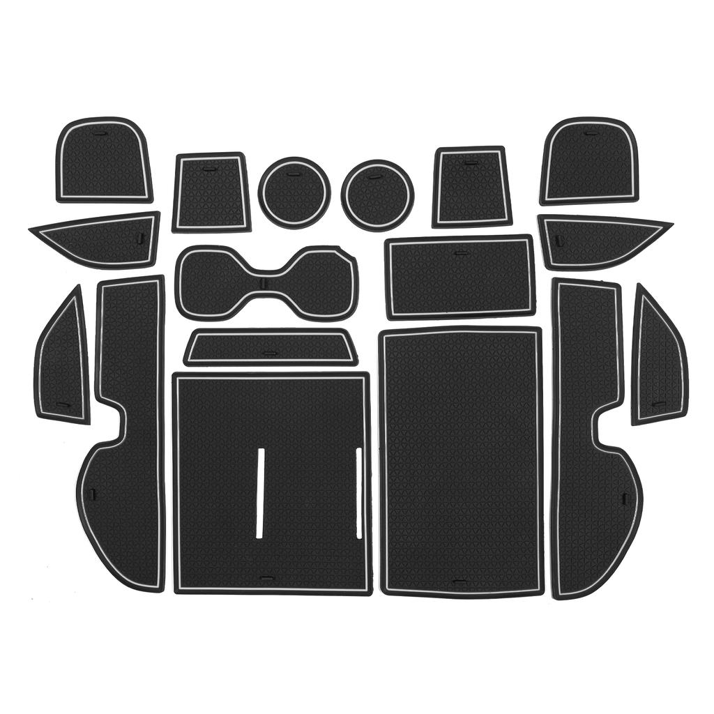 Противоскользящий коврик в нишу двери для Honda CR-V CRV 2023 + Нескользящий коврик в подстаканник для салона