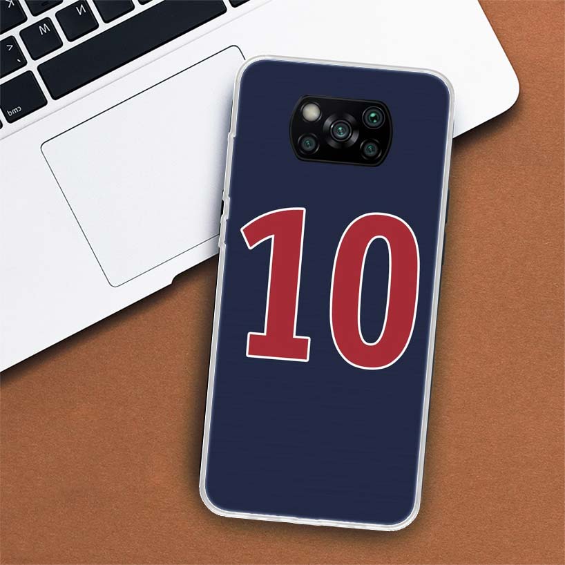 FootBall Number 7 10 30 Phone Case For Xiaomi Mi 11 Lite 11i 12X 12 9 8 11T 10T 9T Pro 10 5X 6X Ultra 5G Cover Coque Capa