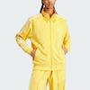 adidas Спортивный топ Originals Adicolor Firebird с тремя полосками и воротником-стойкой, женские топы, ярко-желтый IP0611