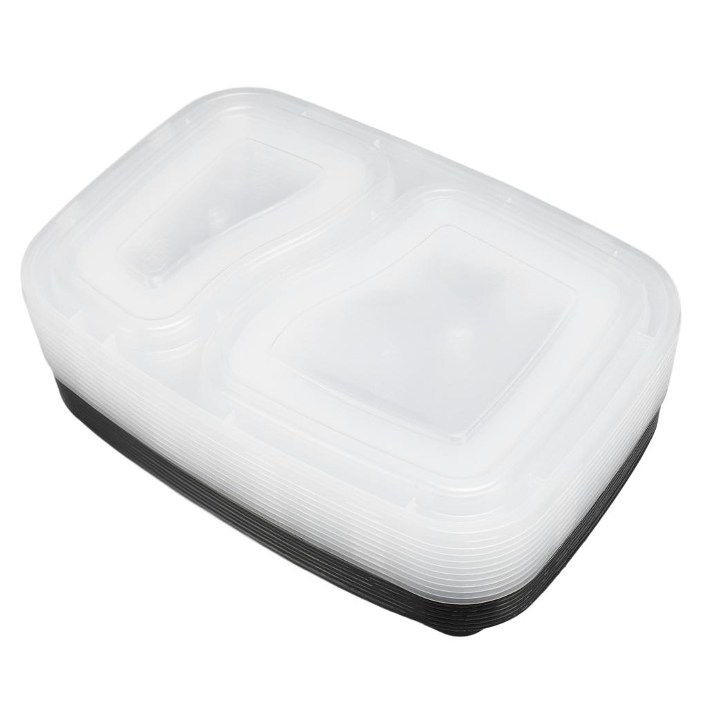 10pcs Take Out Containers Plastic Lunch Box Set Reusable Disposable Food Storage Containers for School Office Travel