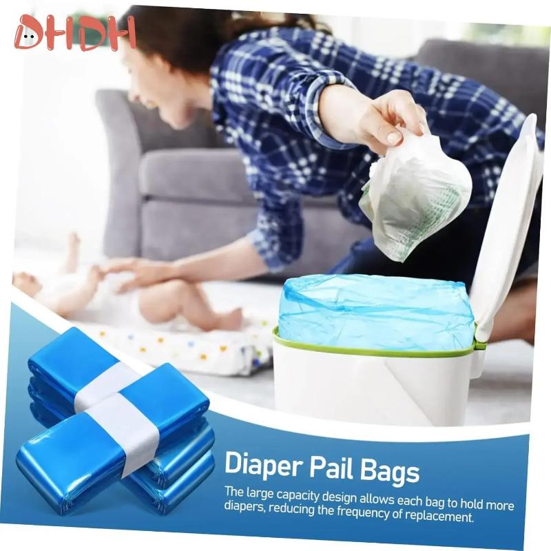 Genie Replacement Trash Bags Baby Diaper Replacement Trash Bags Tear-resistant Trash Bags for Angel and Tippee Tommee Care