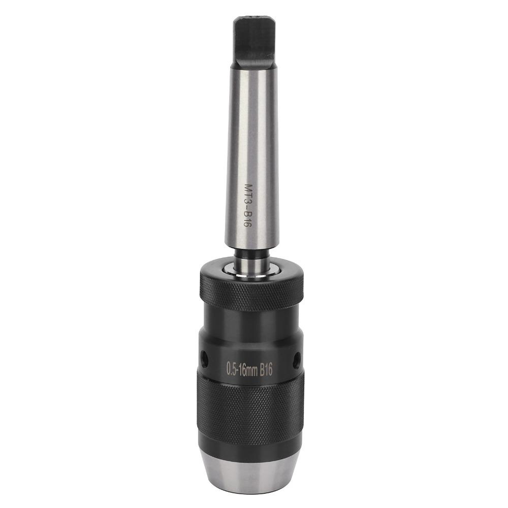 Morse Taper MT3 Keyless Drill Chuck B16 0.5 16mm Morse Taper Drill Chuck Milling Machine
