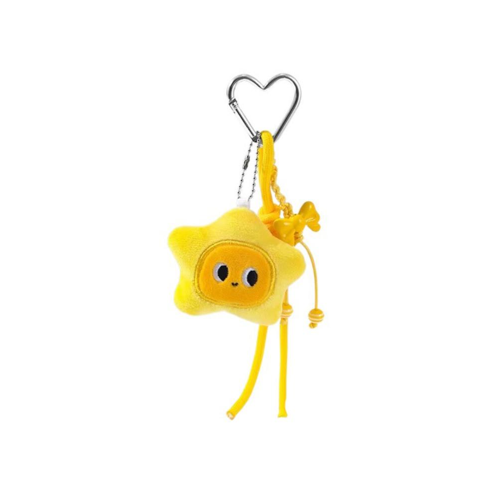 Cartoon Plush Star Keychain Heart Keychain Chirping Star Pendant Star Doll Pendant  Birthday Gift