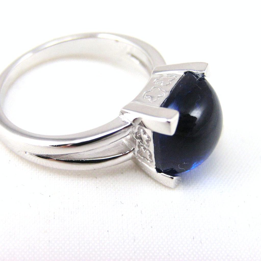 Bague Argent 'Lorette' Bleu