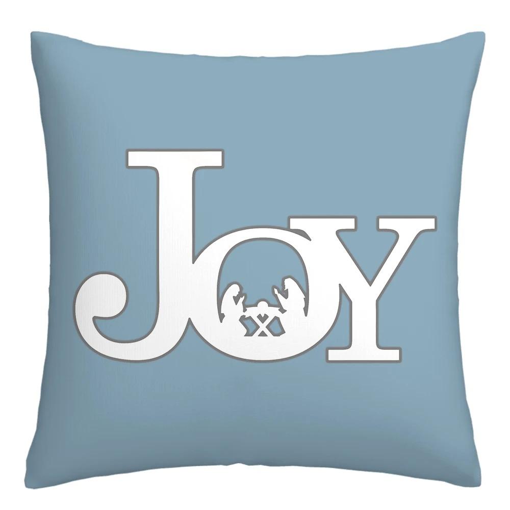 Blue and White Geometric Decorative Pillowcase Living Room Office Home Pillowcase Car Ornaments