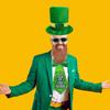 Улица. Цилиндр Лепрекона на День Святого Патрика с набором накладной бороды, уникальный дизайн, классический цвет, забавный наряд для косплея, товары для вечеринок