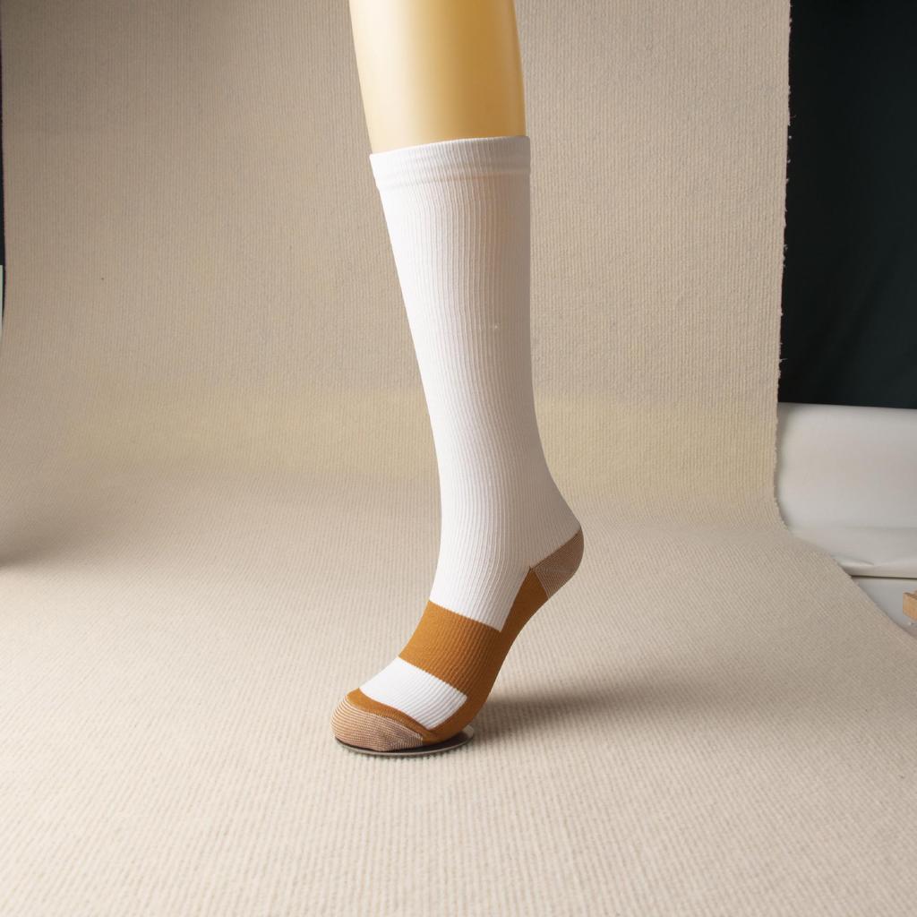 Новые компрессионные спортивные носки для похудения икр из медного волокна в японском стиле