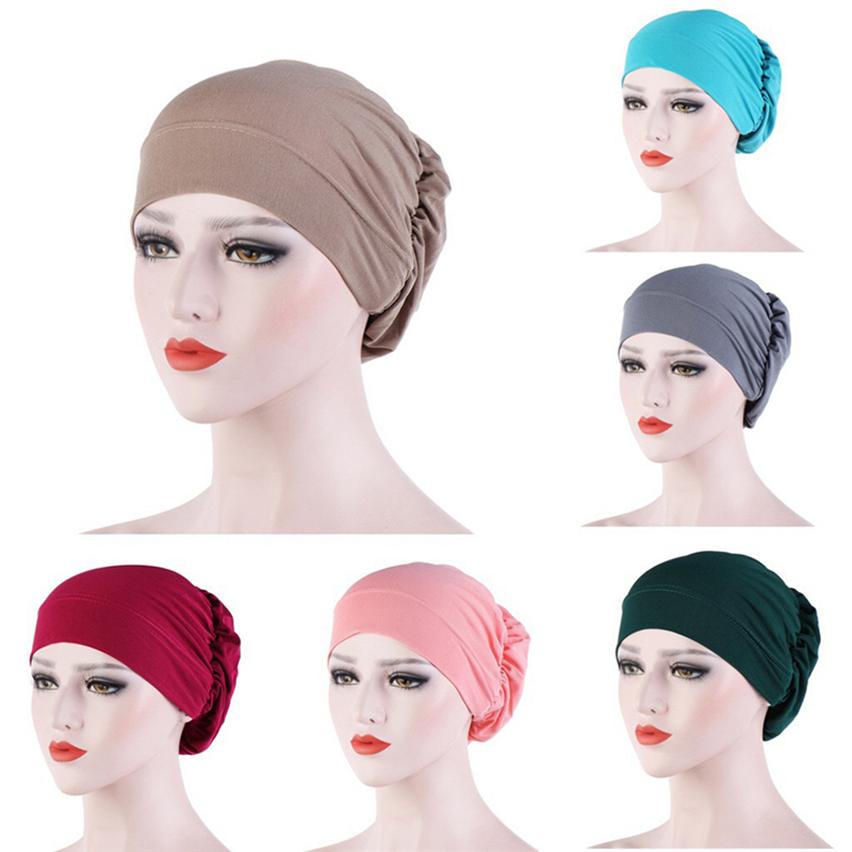 Cancer Chemo Cap Hijab Turban Hat Headwear Hijab Wrap Muslim Hair Loss