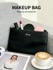 Dior Черная косметичка, Портативная косметичка, Дорожный органайзер для туалетных принадлежностей большой вместимости, Сумка для хранения косметики на молнии