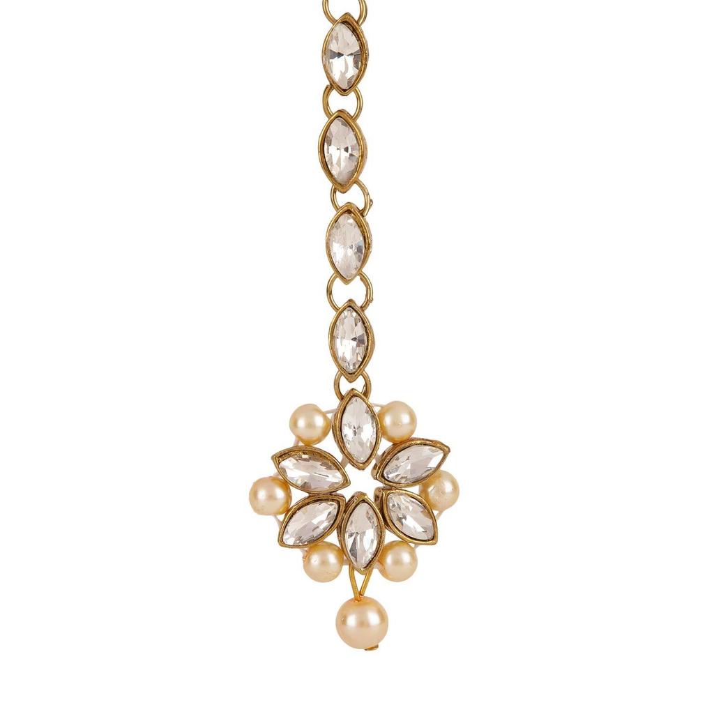 Latest Choker Design Antique Kundan Traditional Necklace Jewellery Set for Women