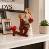 Modern Art Ornaments for Entrance Hall Faceless Wedding Couple Figurine, Resin Statue, Romantic Proposal Anniversary Gifts Couples Sculpture
