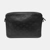 [Pre-Owned] Classic Monogram Adjustable Shoulder Strap Embossed Leather Trim Messenger Bag - Very Good #137BJNJ