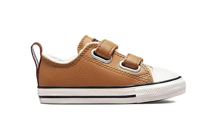 Converse Кеды Chuck Taylor All Star Easy on Удобные Низкие Канвасовые Коричневые для Младенцев и Малышей A03181C