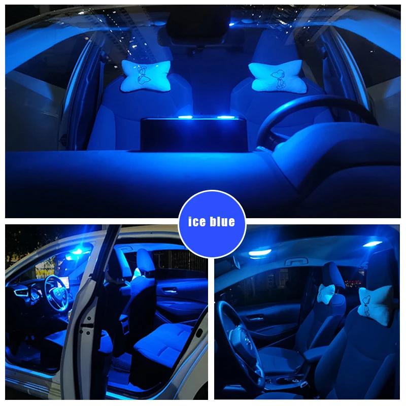 6pcs 12v Car LED Bulbs Kit Interior Dome Reading License Plate Lamps Trunk Light For Honda CR-V CRV 2010 2011 2012 Accessories