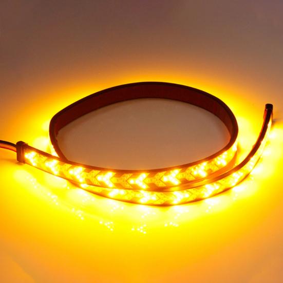 Светодиодная лента заднего фонаря Гибкая водонепроницаемая светодиодная лента для задней двери с указателем поворота, стоп-сигналом, последовательными янтарными и красными огнями для грузовиков, прицепов