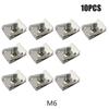 10Pcs Stainless Steel U Type Clips With Thread M6 M5 M4 M8 8/6/5/4 Mm Reed Nuts