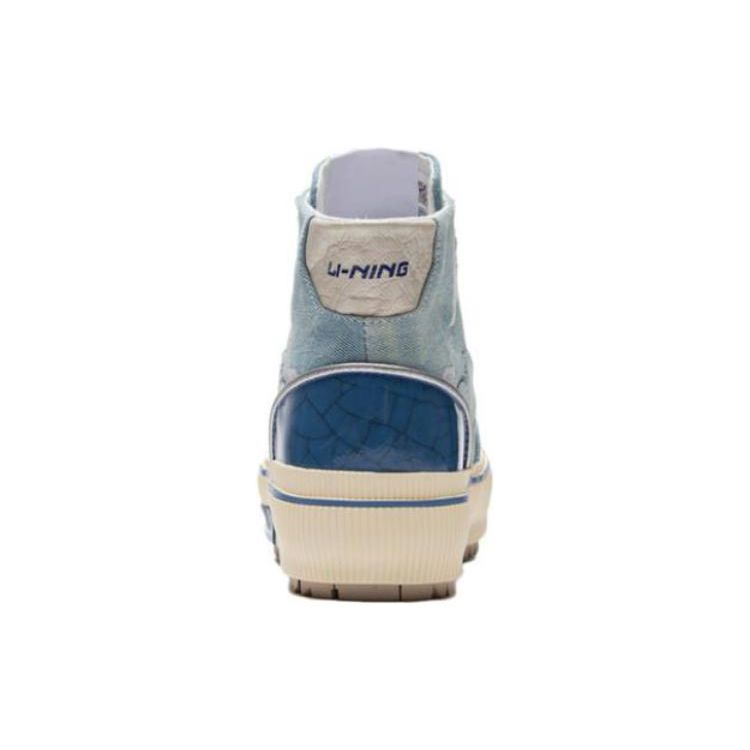 Кроссовки для скейтбординга Li Ning CF Paint High-Top, унисекс, Crown-Blue AGCS050-2