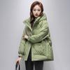 Short Large Size Bread Women's Down Padded Jacket Hooded Women's Winter Korean Version Loose Thickened Padded Coat