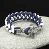 Men 'S Paracord Bracelet Viking Stainless Steel Thor 'S Hammer Bracelet Woven Bracelet Outdoor Survival Bracelet 