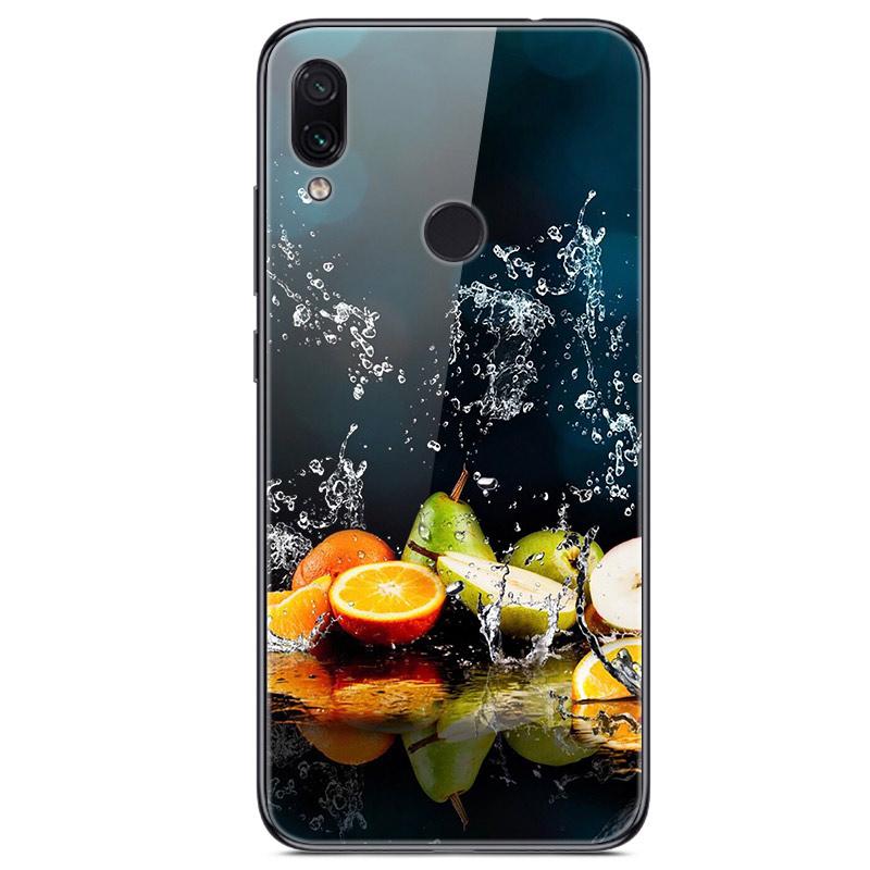 For Xiaomi Redmi Note 7 Case Tempered Glass Hard Back Cover For Xiomi Redmi Note7 Phone Cases Soft Bumper On Redmi 7 7A Redmi7
