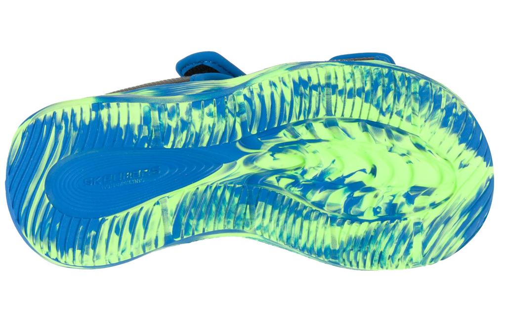 Skechers S-Lights: Sola Glow Sandal - Fusion Brights, for Boy Black Sandals
