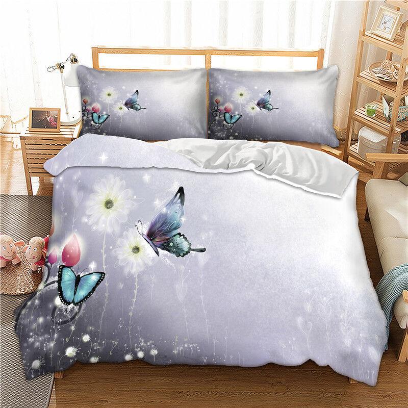 Одеяло с бабочкой Doona, комплект пододеяльников, одноместное двуспальное постельное белье размера «queen-size», новый