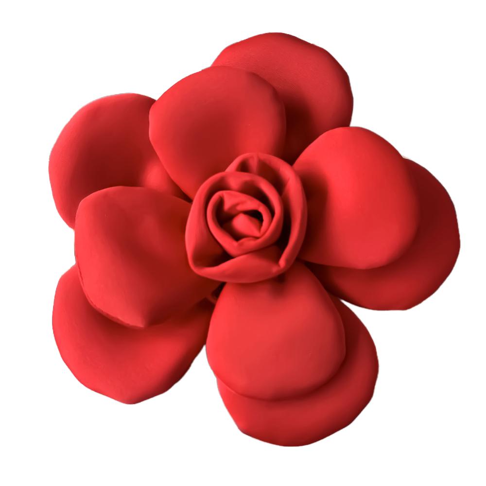 Exquisite Large Flower Corsage Soft Formal Dress Badge 22cm Camellia Brooch  Clothing Accessory
