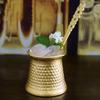 Турка для кофе ручной работы с медным покрытием, прочный чайник с ручкой, капельный чайник для кухни, дома, бара, офиса