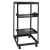 20U Open Frame Server Rack, 15''-40'' Adjustable Depth, Free Standing or Wall Mount Network Server Rack, 4 Post AV Rack with Casters, Holds All Your