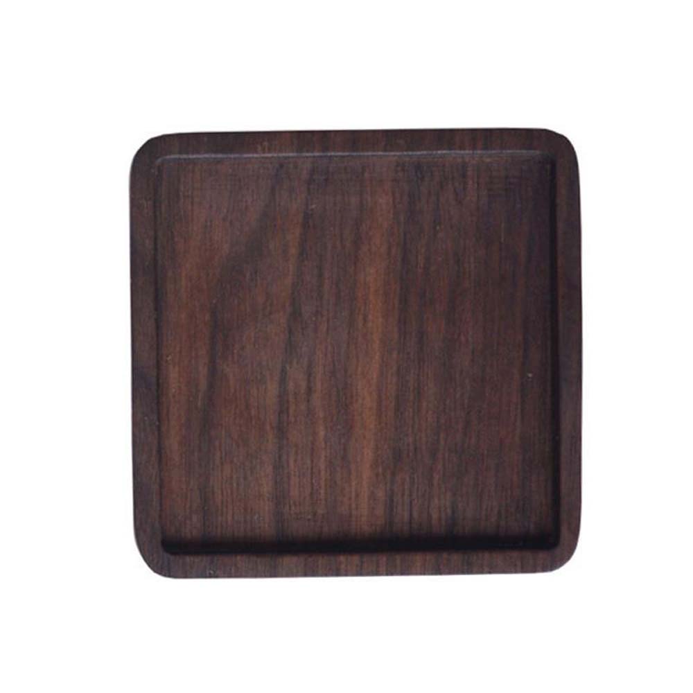 Durable Round Walnut Wood Coffee Home Decor Tea Placemats Cup Pad Dish Pad Bowl mat