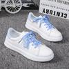 Fashion 2024 Women Sneakers Fashion Breathble Vulcanized Shoes Women Pu Leather Platform Shoes Women Lace Up Casual Shoes2024