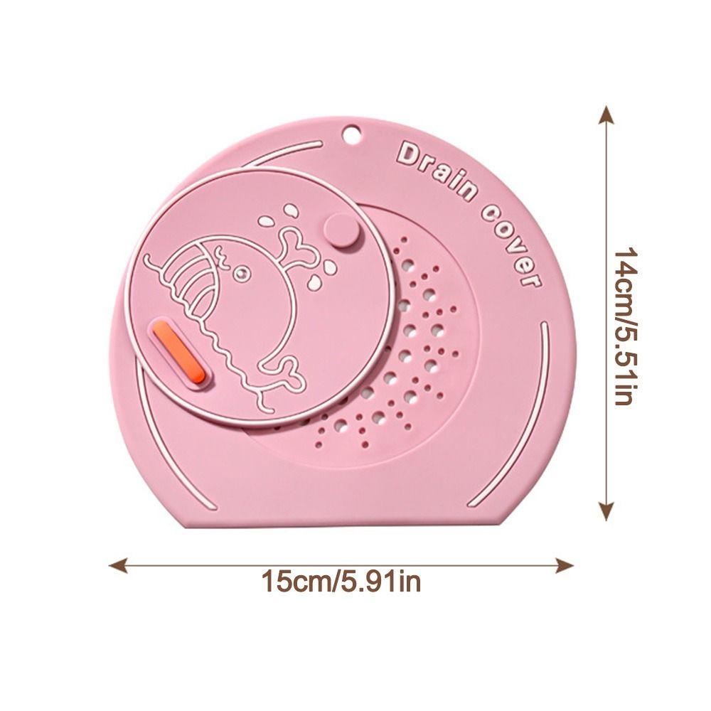 Anti-odor Floor Drain Mat Silicone Kitchen Sink Seal Mat  for Bathroom Hair Collection