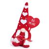 Heart Hat Gnomes Plush Dolls Valentines Day Scandinavian Tomtes Elf Figurine Toy Decoration for Bedroom or Office Desk