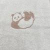 Imabari Towel Bath 1 Panda Cute animal Made in Perfect for nursery or nap Towel, piece, pattern, Pink, print, 60x120cm, Absorbent, Fluffy, Japan,