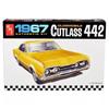 AMT Масштаб 1/25 1967 Oldsmobile Cutlass 442 Пластиковый Сборный Набор (AMT1365)