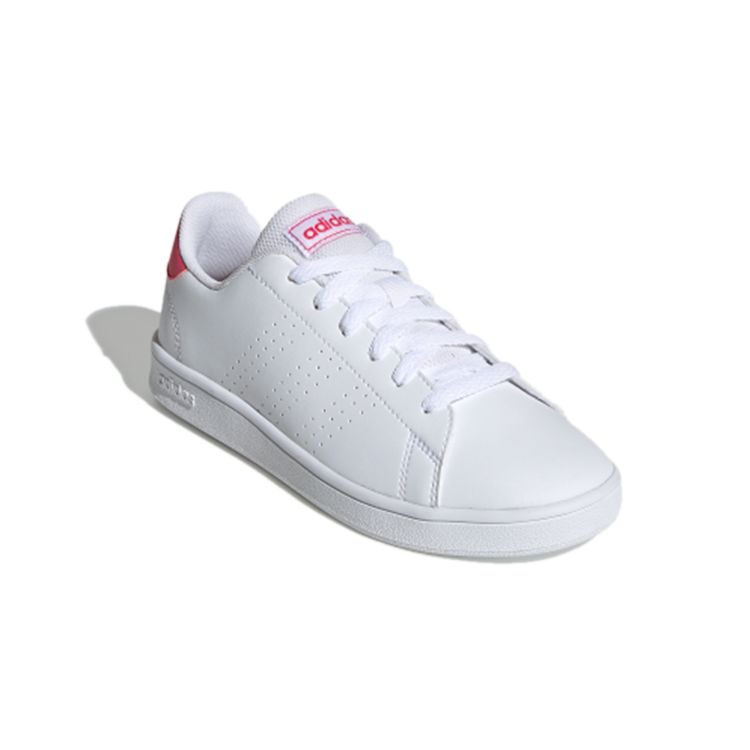 Adidas Детские кроссовки Advantage J White Real Pink Cloud-White EF0211
