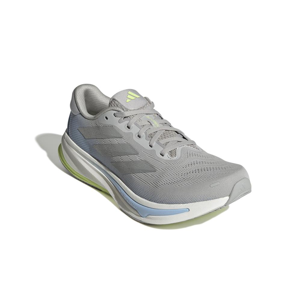 Adidas Supernova RISE 2 Running Shoes, Unisex Adult, NKM80, Grey Two/Matte Silver/Hi-Res Yellow (IH8708), Size 26.0 cm