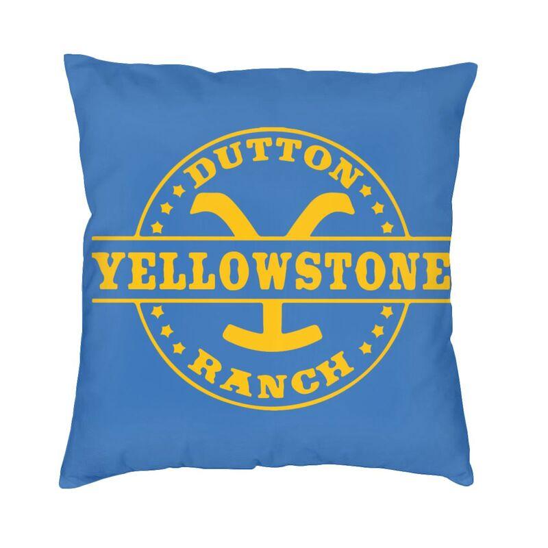 Роскошный чехол для подушки Йеллоустоун 45x45 см, полиэстер Даттон Ранчо, наволочка для дивана, стула, квадратная наволочка, декоративная домашняя наволочка