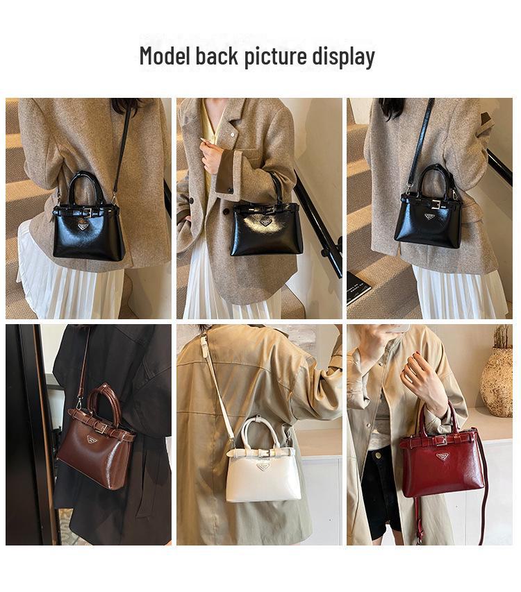 2025 Трендовая женская сумка через плечо большой вместимости - Стильный осенний модный квадратный дизайн