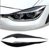 2 шт. автомобильные фары лампы брови крышка отделка наклейки для BMW 3 серии F30 F35 2013-2019Gloss Black автомобильные веки крышки ABS Carbon
