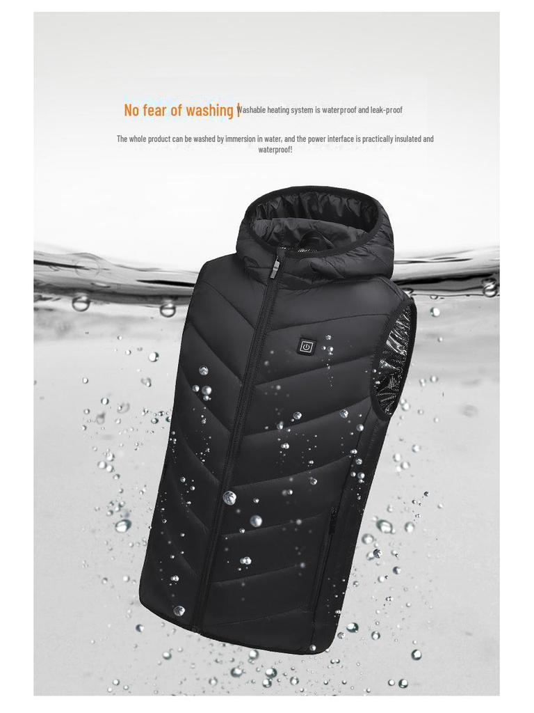 Детский электрический обогревательный жилет: Интеллектуальное устройство для обогрева всего тела с десятью зонами нагрева для использования на открытом воздухе.